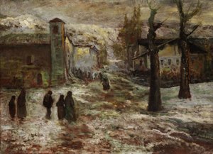 صلاة الغروب في Polcenigo بواسطة فيتوري أنطونيو كارجنيل